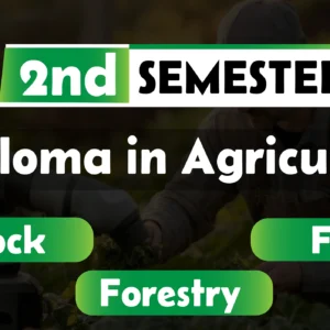 2nd Semester→ Agriculture + Livestock + Fisheries + Forestry