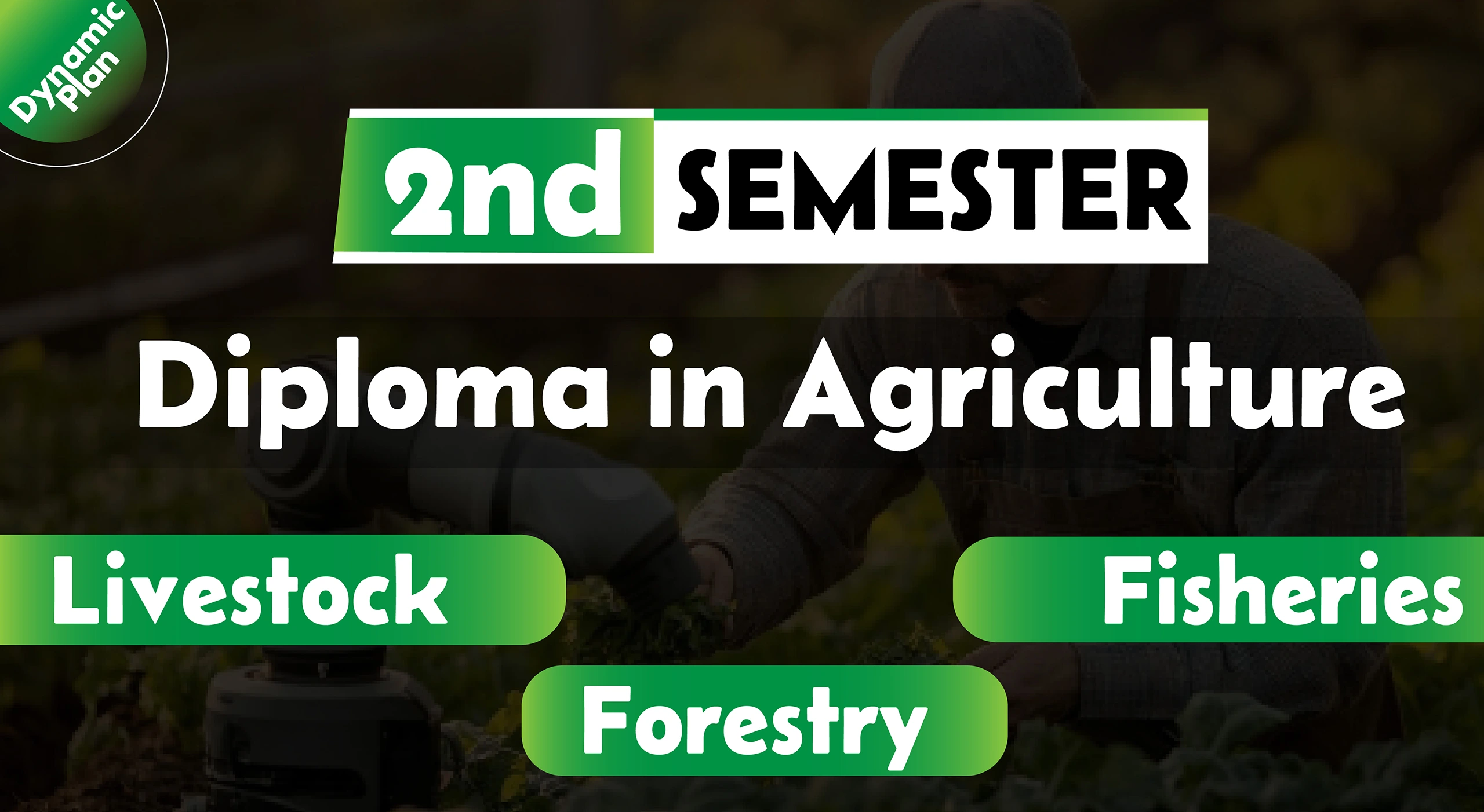 2nd Semester→ Agriculture + Livestock + Fisheries + Forestry