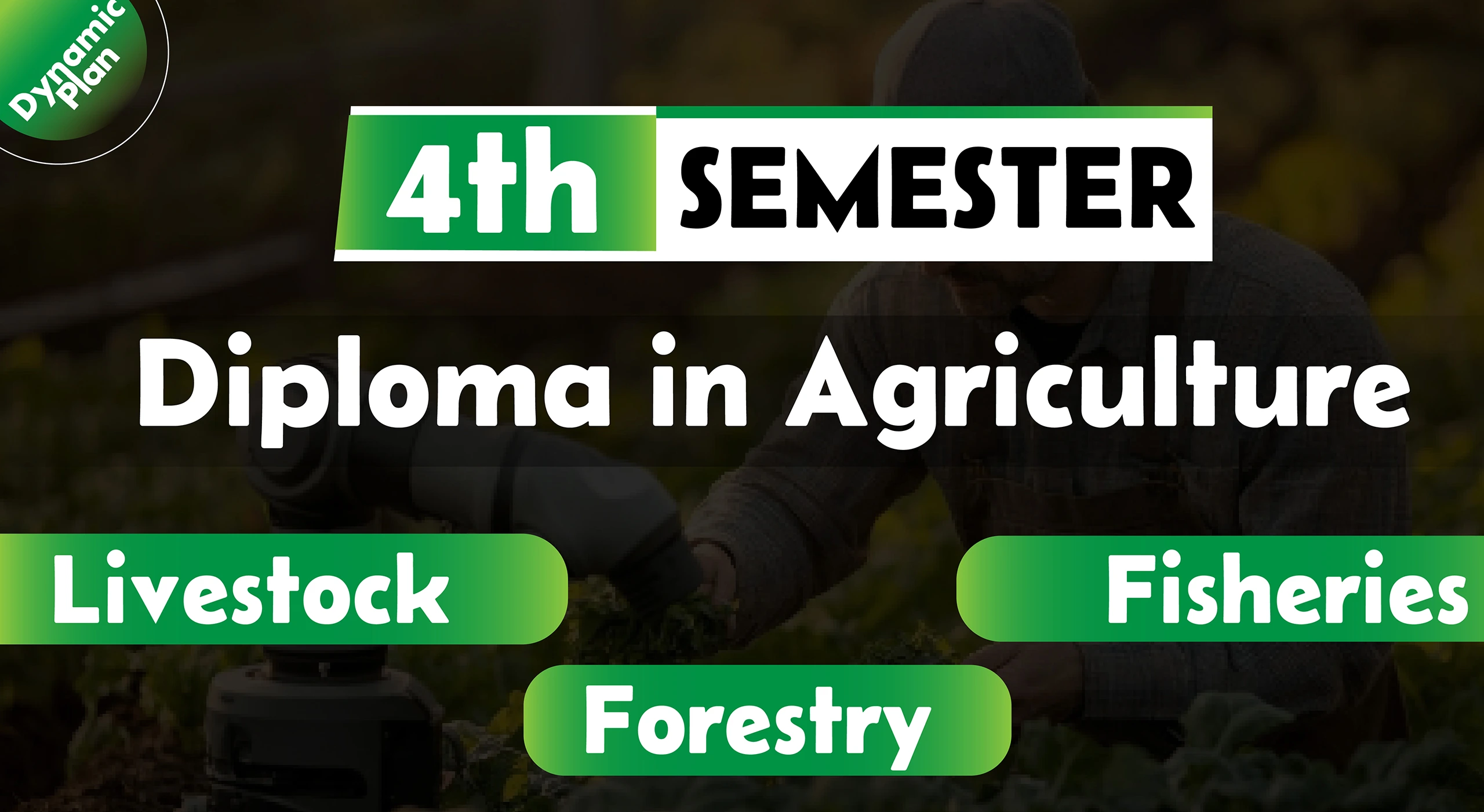 4th Semester→ Agriculture + Livestock + Fisheries + Forestry