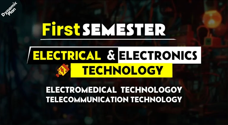 1st Semester→ Electrical + Electronics Technology