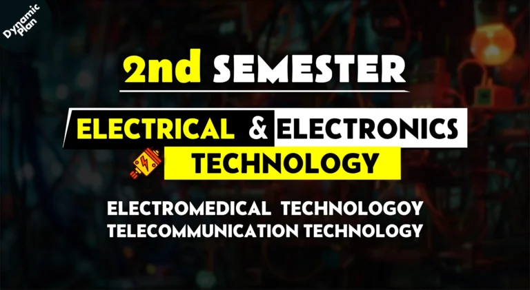 2nd Semester→ Electrical + Electronics Technology