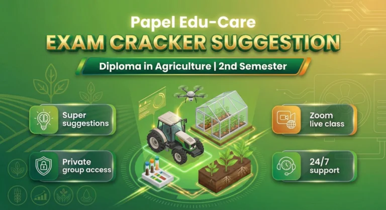 Second Semester →Diploma in Agriculture → Exam Cracker
