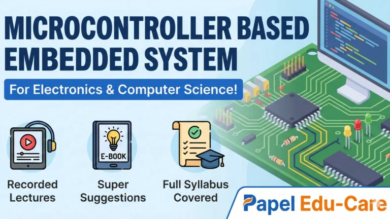 Microcontroller Based Embedded System→ For Electronics & Computer Science!