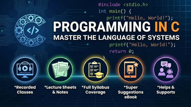 Programming in C→ Full Syllabus Coverage & Super Suggestions