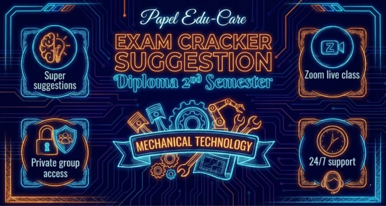 Second Semester → Mechanical Technology → Exam Cracker
