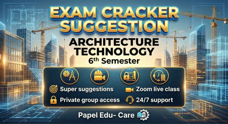 Sixth Semester → Architecture Technology → Exam Cracker