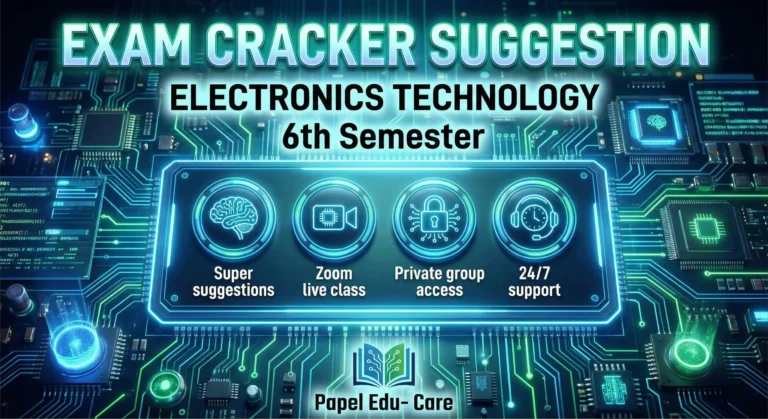Sixth Semester → Electronics Technology → Exam Cracker