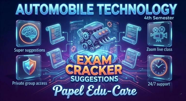 Fourth Semester → Automobile Technology → Exam Cracker