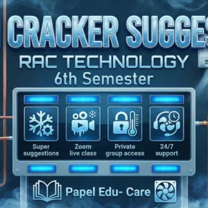 Sixth Semester →RAC Technology → Exam Cracker