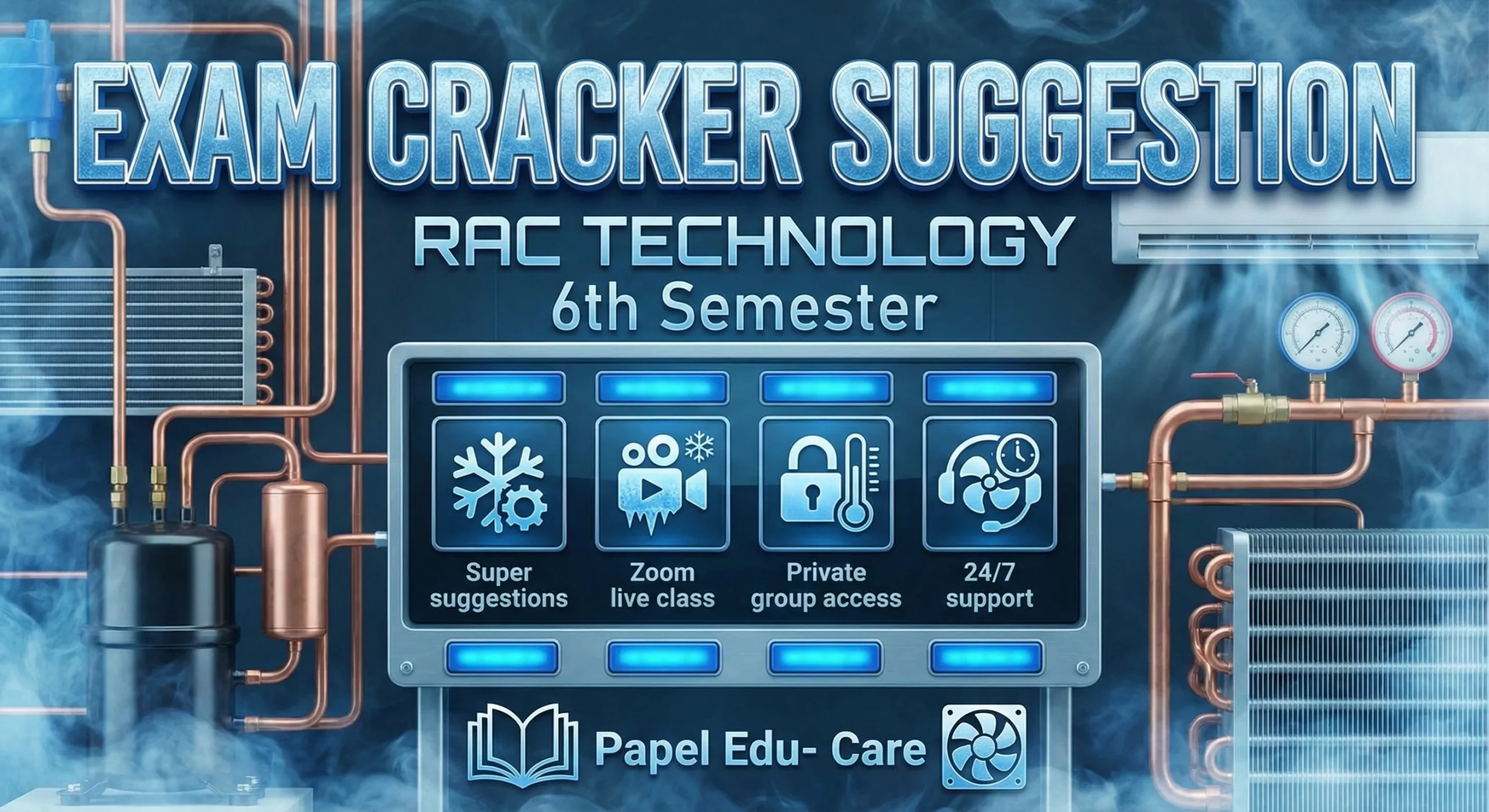 Sixth Semester →RAC Technology → Exam Cracker