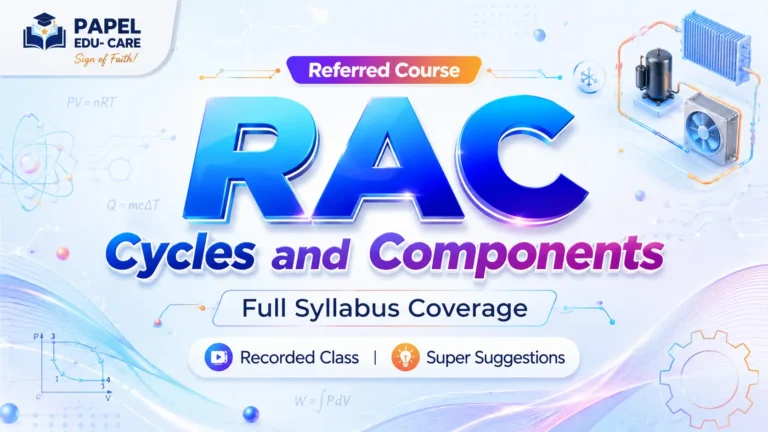 RAC Cycles and Components → Recorded Class + Super Suggestion