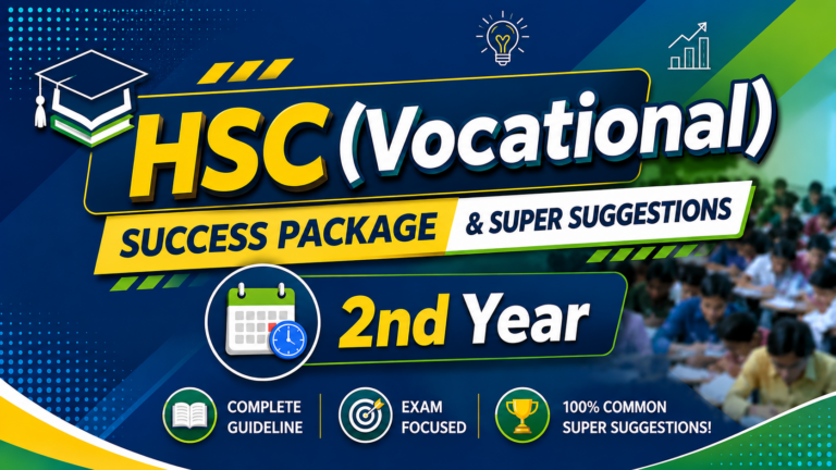 HSC Vocational 2nd Year→ Online Classes and Super Suggestions